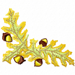 Acorn Embroidery Design 10 Acorn Embroidery Design 10